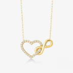 Infinity Love Heart Choker Necklace