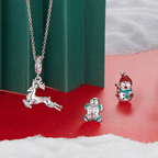 Sterling Silver Christmas Dangle Charm Collection