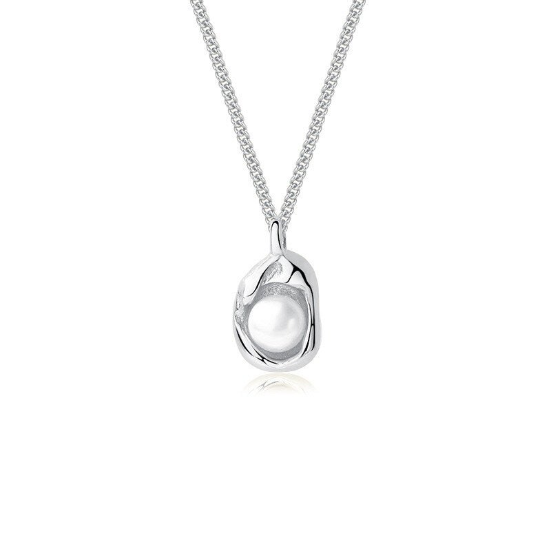 Irregular Pearl Shell Choker Necklace