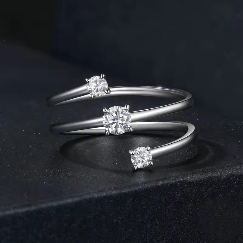 Sterling Silver Cubic Zirconia Stackable Ring