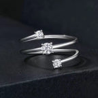 Sterling Silver Cubic Zirconia Stackable Ring