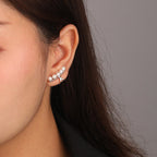 Sterling Silver Pearl Ear Cuff for Women – Non-Piercing Minimalist Ear Jewellery