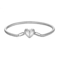 Sterling Silver Star Heart Snake Chain Bracelet