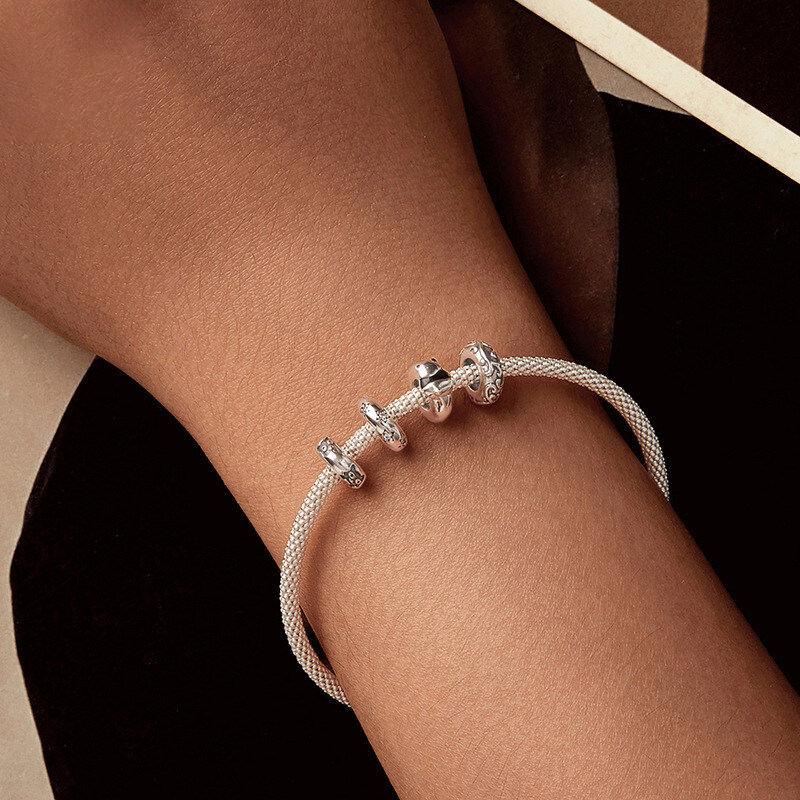 Sterling Silver Decorative Spacer Charm Bead Collection