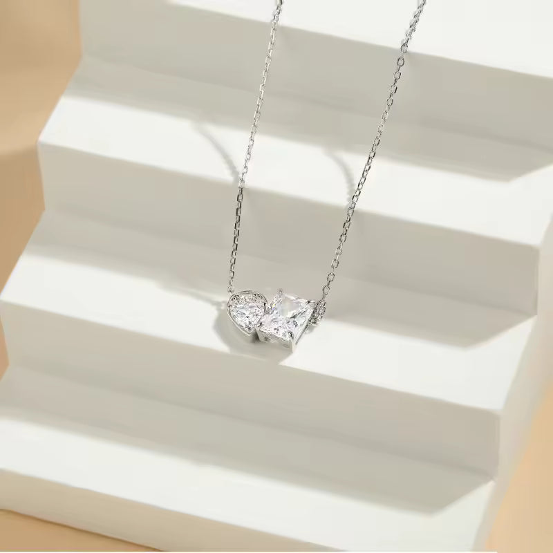 Minimalist Zircon Pendant Choker Necklace