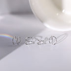 Sterling Silver Double-Layer Cross Ear Cuff for Women – Non-Piercing