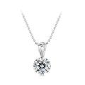 Classic 1-Carat Moissanite Clavicle Necklace