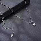 Classic 1-Carat Moissanite Clavicle Necklace