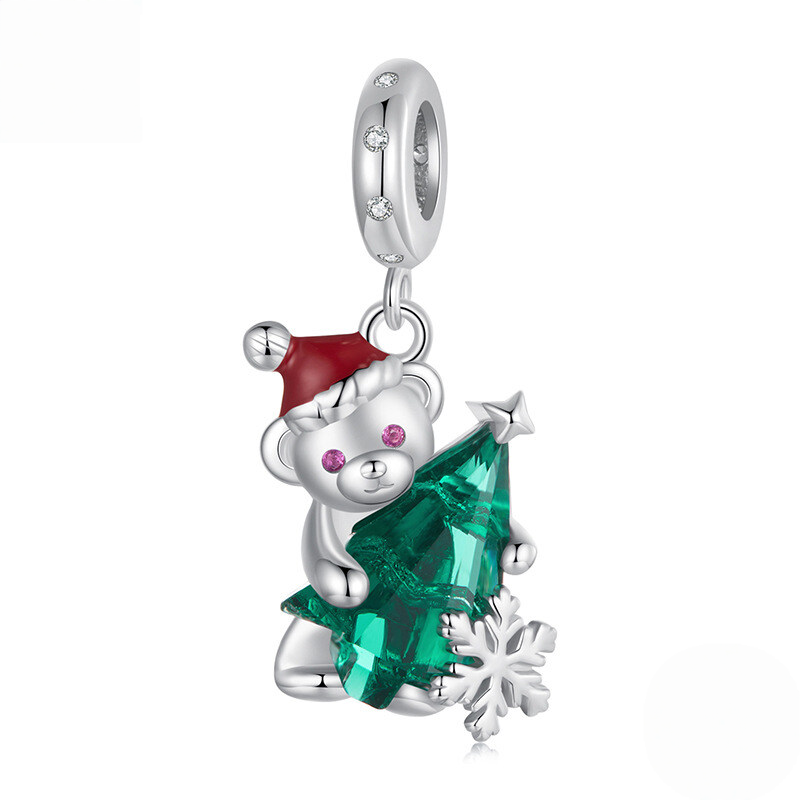 Sterling Silver Christmas Dangle Charm Collection