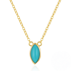 Sterling Silver Turquoise and Cubic Zirconia Jewellery Set – Gold-Plated 3-Piece Set
