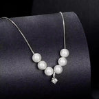 Moissanite Shell Pearl Clavicle Necklace