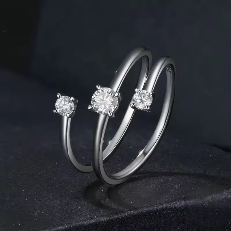 Sterling Silver Cubic Zirconia Stackable Ring
