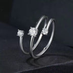 Sterling Silver Cubic Zirconia Stackable Ring