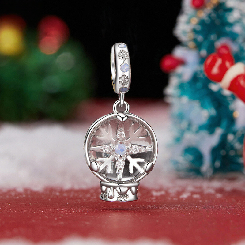 Sterling Silver Christmas Dangle Charm Collection