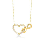 Infinity Love Heart Choker Necklace