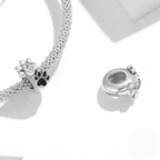 Sterling Silver Pet Paw Print Charm Bead Collection