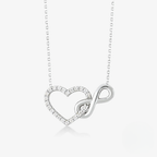 Infinity Love Heart Choker Necklace
