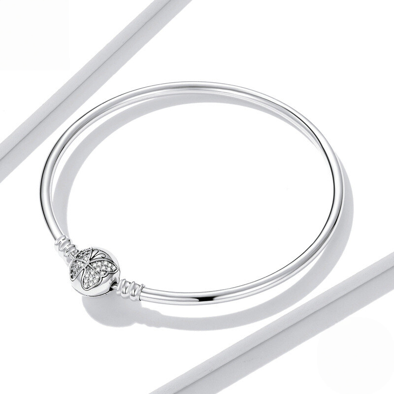 Sterling Silver Butterfly “Spread Your Wings and Fly” Bangle