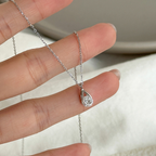 Minimalist Water Drop Zircon Necklace