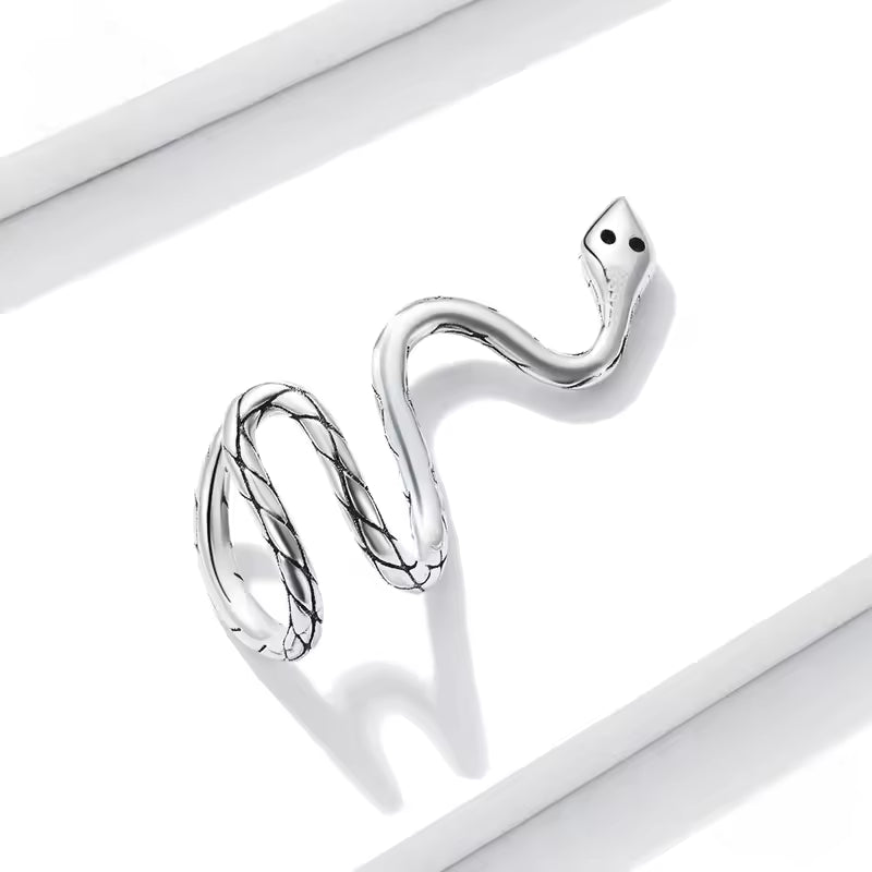 Sterling Silver Snake Ear Cuff for Women – Non-Piercing Serpent Design