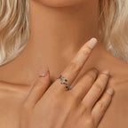 Sterling Silver Adjustable Olive Branch Ring