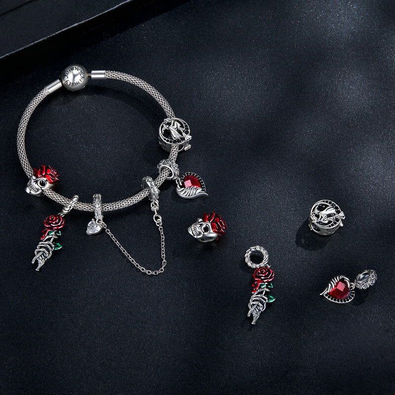 Sterling Silver Halloween Charm Bead Collection