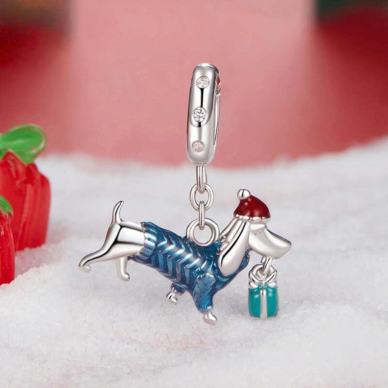 Sterling Silver Christmas Dangle Charm Collection