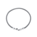 Sterling Silver Woven Mesh Chain Bracelet