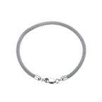 Sterling Silver Woven Mesh Chain Bracelet