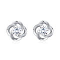 Elegant Floral Moissanite Stud Earrings