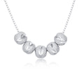 Zircon-Encrusted Heart Pendant Necklace