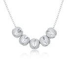 Zircon-Encrusted Heart Pendant Necklace