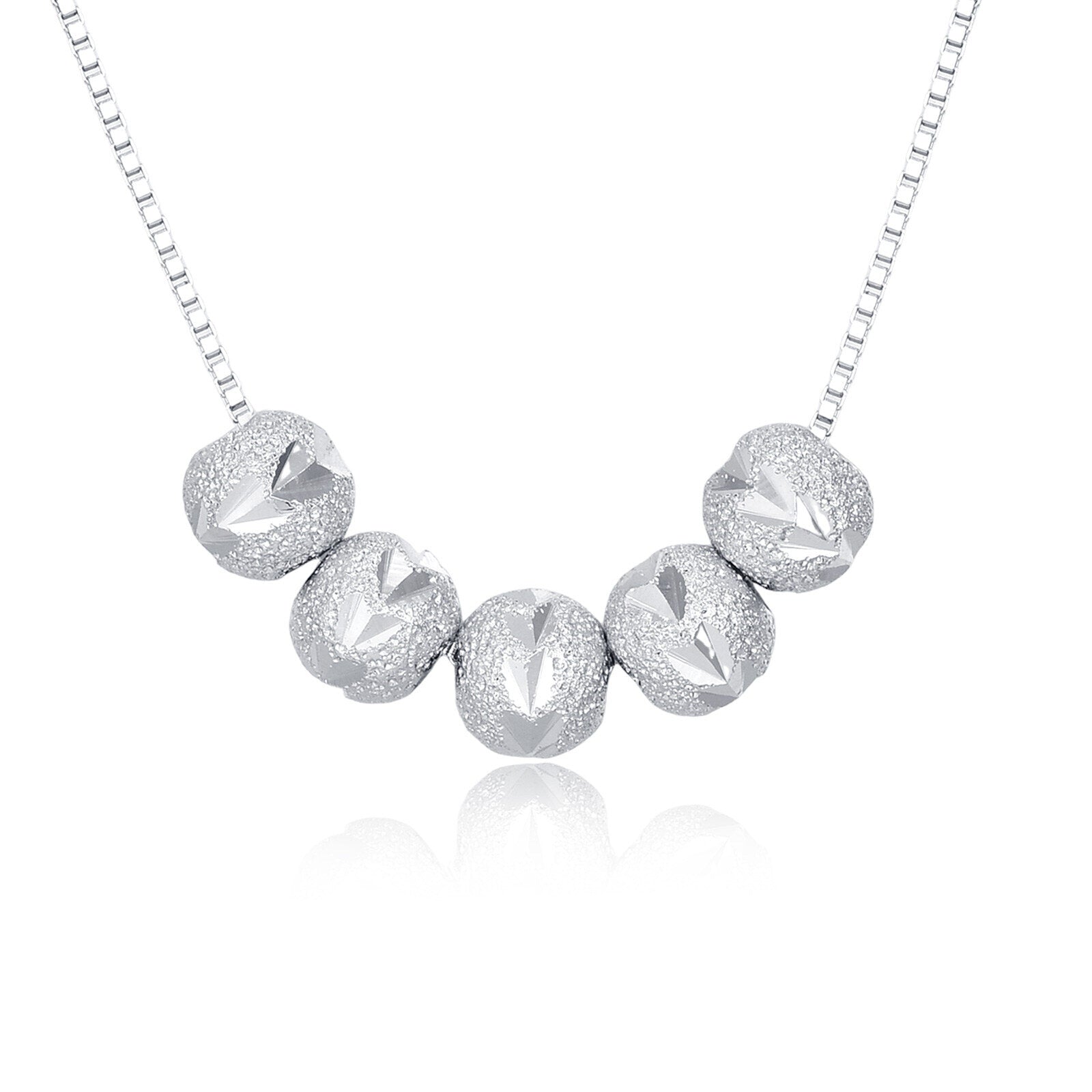 Zircon-Encrusted Heart Pendant Necklace