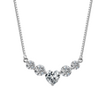 Heart-Center CZ Necklace