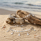 Sterling Silver Two-Piece Anklet Set