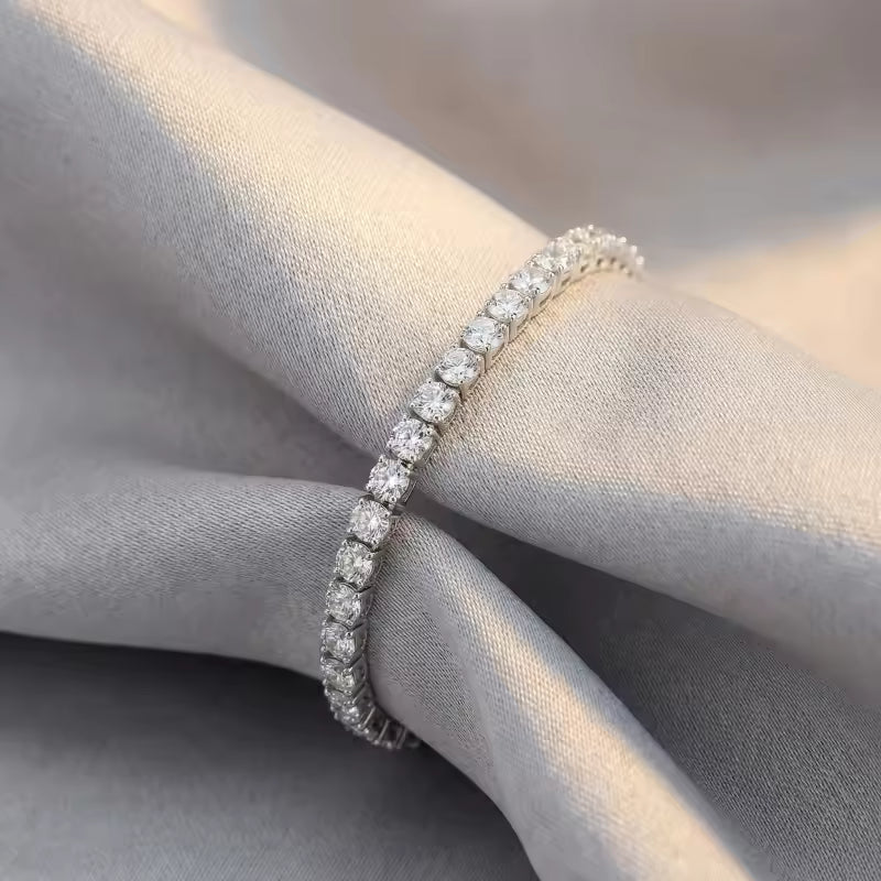Sterling Silver Cubic Zirconia Tennis Bracelet
