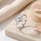 Sterling Silver Adjustable Heart Ring