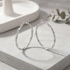 Twisted Rope Hoop Earring
