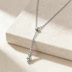 Elegant Adjustable Bead Lariat Necklace