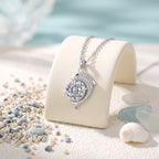 Sterling Silver Dolphin Moissanite Necklace