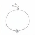 Sterling Silver Moissanite Solitaire Bracelet