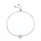 Sterling Silver Moissanite Solitaire Bracelet