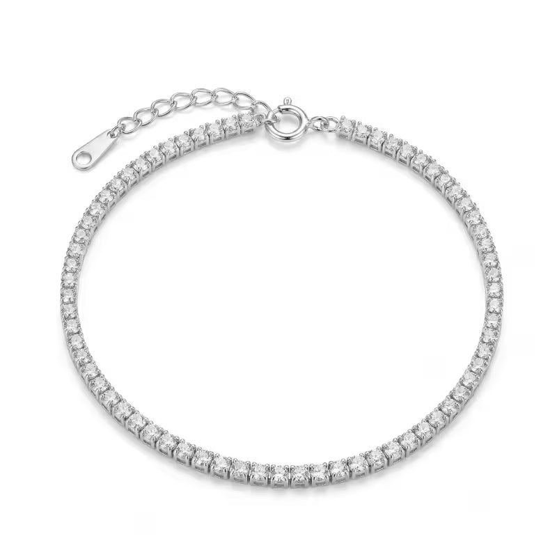 Sterling Silver Cubic Zirconia Tennis Bracelet