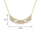 Sterling Silver Gold-Plated Mother of Pearl Heart Necklace