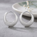 Textured  Hoop Earring