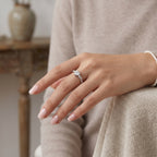 Sterling Silver Adjustable Heart Cubic Zirconia Solitaire Ring