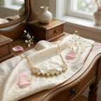 Sterling Silver Gold-Plated Mother of Pearl Heart Necklace
