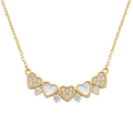 Sterling Silver Gold-Plated Mother of Pearl Heart Necklace