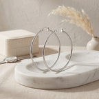 Classic  Hoop Earring with Click-Top Closure
