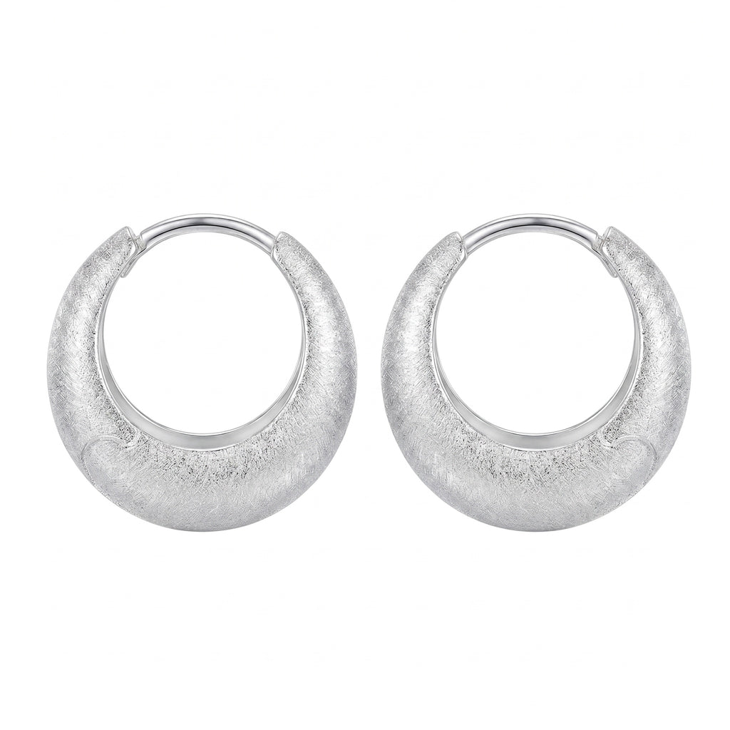 Textured  Hoop Earring